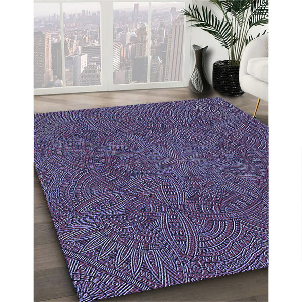 Bless international Machine Woven / Power Loomed Blue/Purple Rug Wayfair